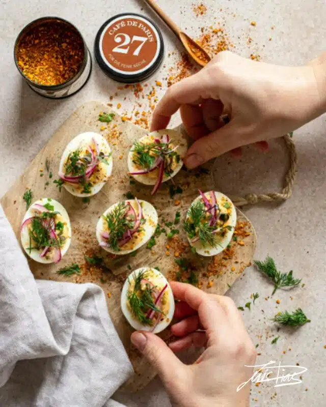 Rezept: Gefüllte Eier mit Senf und Mayo | Luis Dias